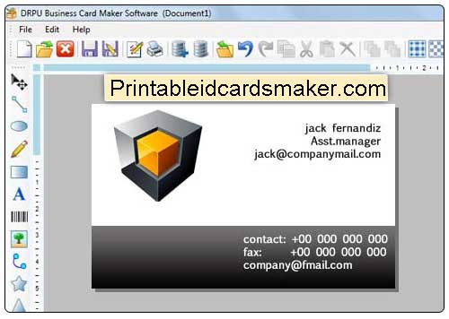 Windows 7 Printable Business Cards Maker 8.2.0.1 full