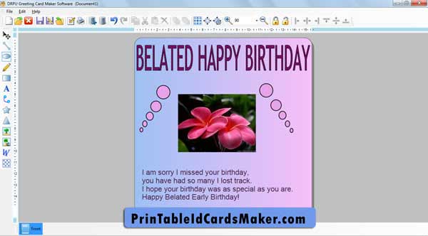 Printable Greeting Card Maker screenshot