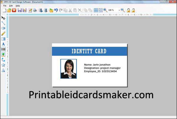 Windows 7 ID Card Maker 8.2.0.1 full