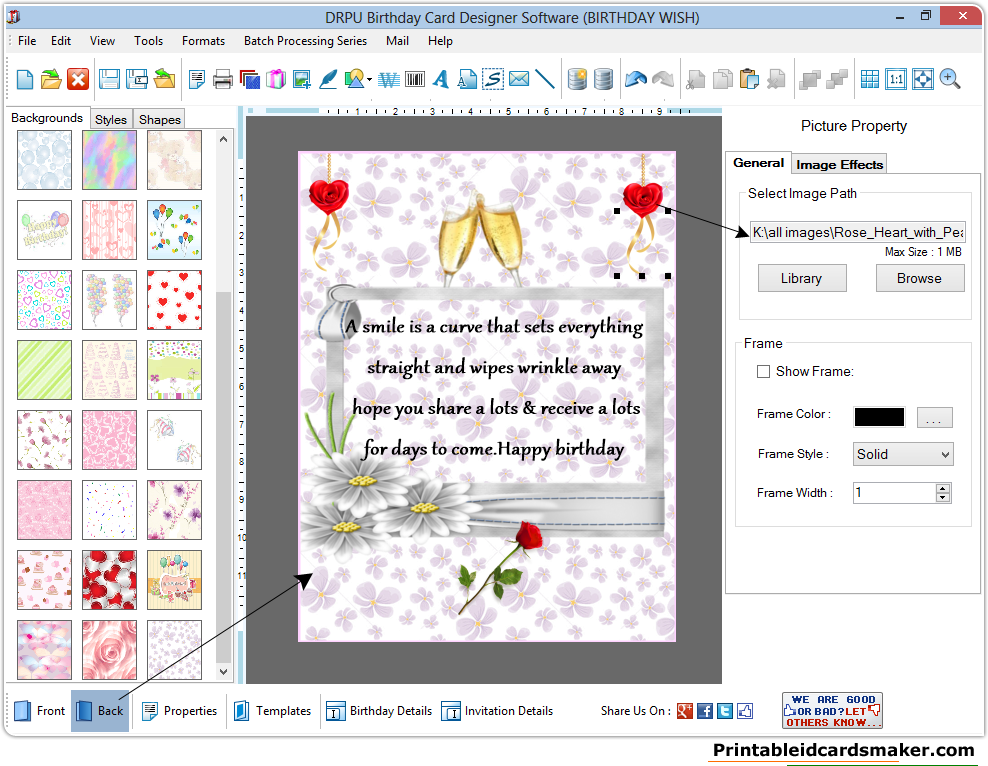 Birthday Cards Maker Software