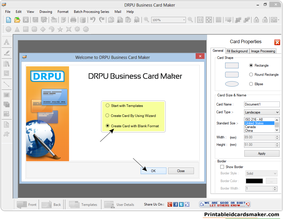 Business Cards Maker Software