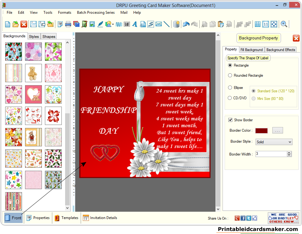 Greeting Cards Maker Software Make Printable New Year Christmas Cards 