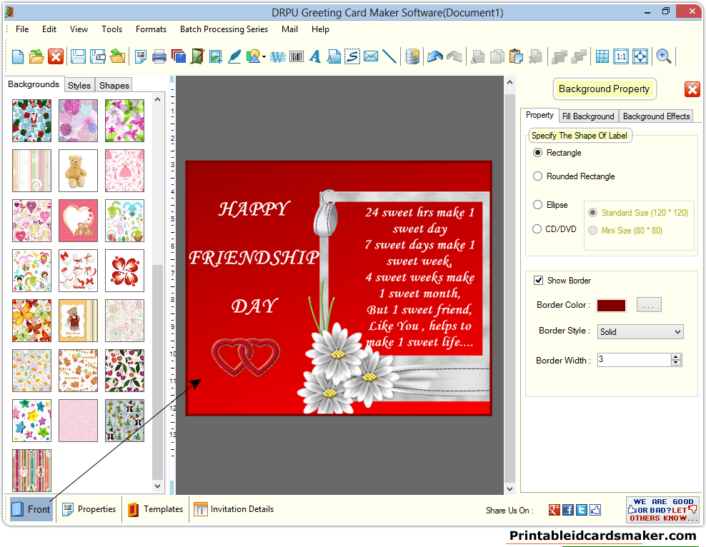 Free Printable Greeting Card Maker Printable Templates