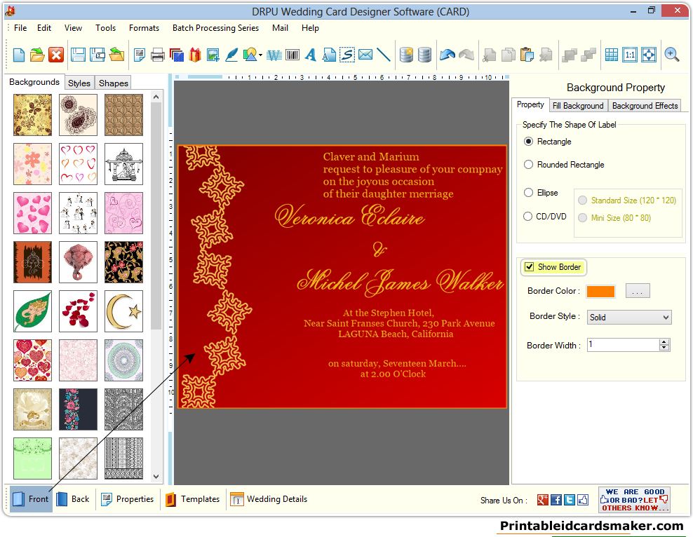 Wedding Cards Maker Software