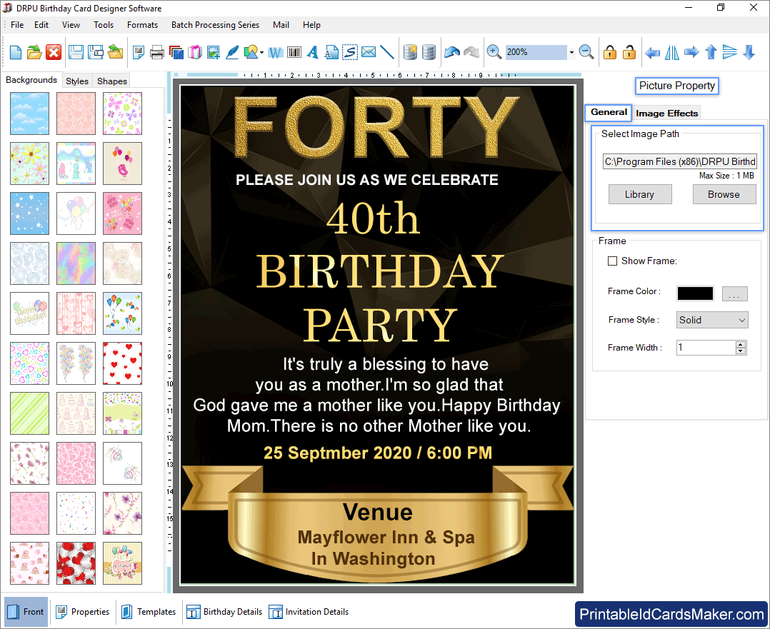 Picture Property Birthday Cards Picture Property