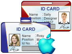 Id Card Design for MAC icon