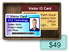 Visitors Gate Pass ID Cards Maker Software